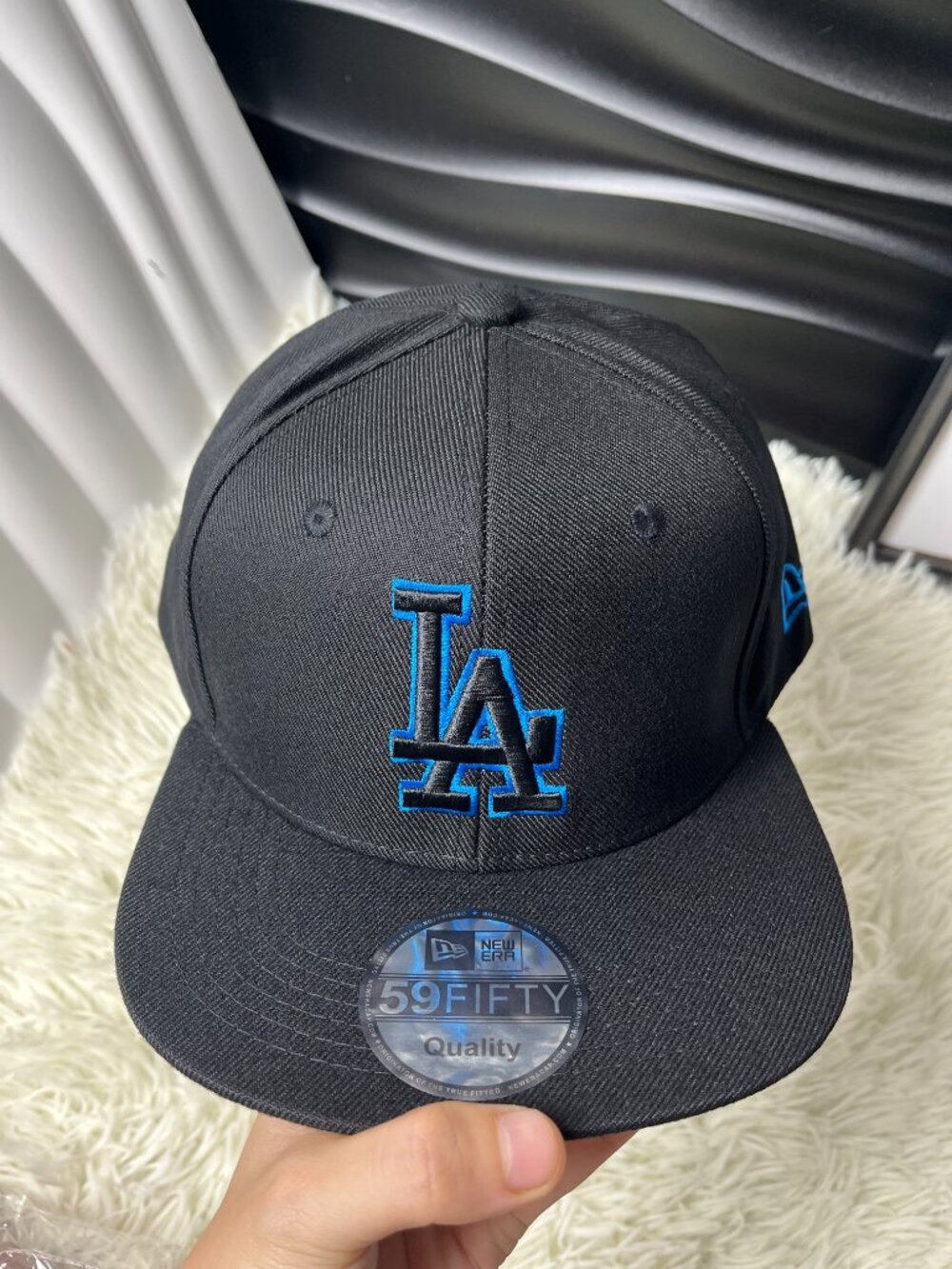 Classic Letter Embroidery Snapback Hat Two Tone Baseball Cap Urban Casual Street